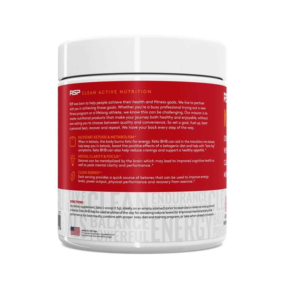 Comprar Keto BHB Exogenous Ketone Powder Pêssego Manga - 8.4 oz. RSP Nutrition - Imagem 3