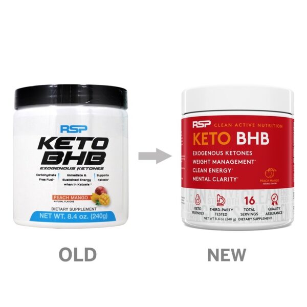 Comprar Keto BHB Exogenous Ketone Powder Pêssego Manga - 8.4 oz. RSP Nutrition - Imagem 4