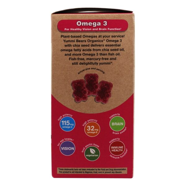 Comprar Yummi Bears Organics Omega 3 - 90 Gummies Hero Nutritionals Products - Imagem 4