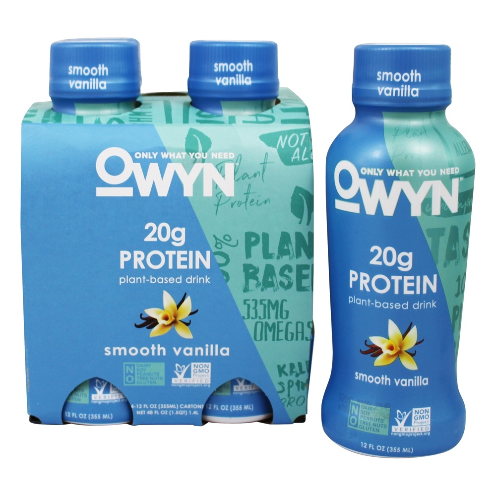 Comprar Proteína Baseada em Plantas RTD Agite Baunilha Suave - Pacote 4 OWYN