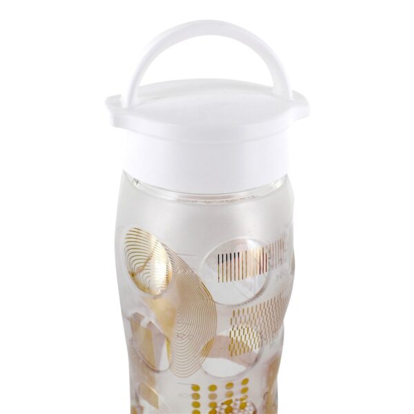 Comprar Garrafa de vidro de hidratação com tampa clássica e manga de silicone moderna - 22 oz. Lifefactory - Imagem 5