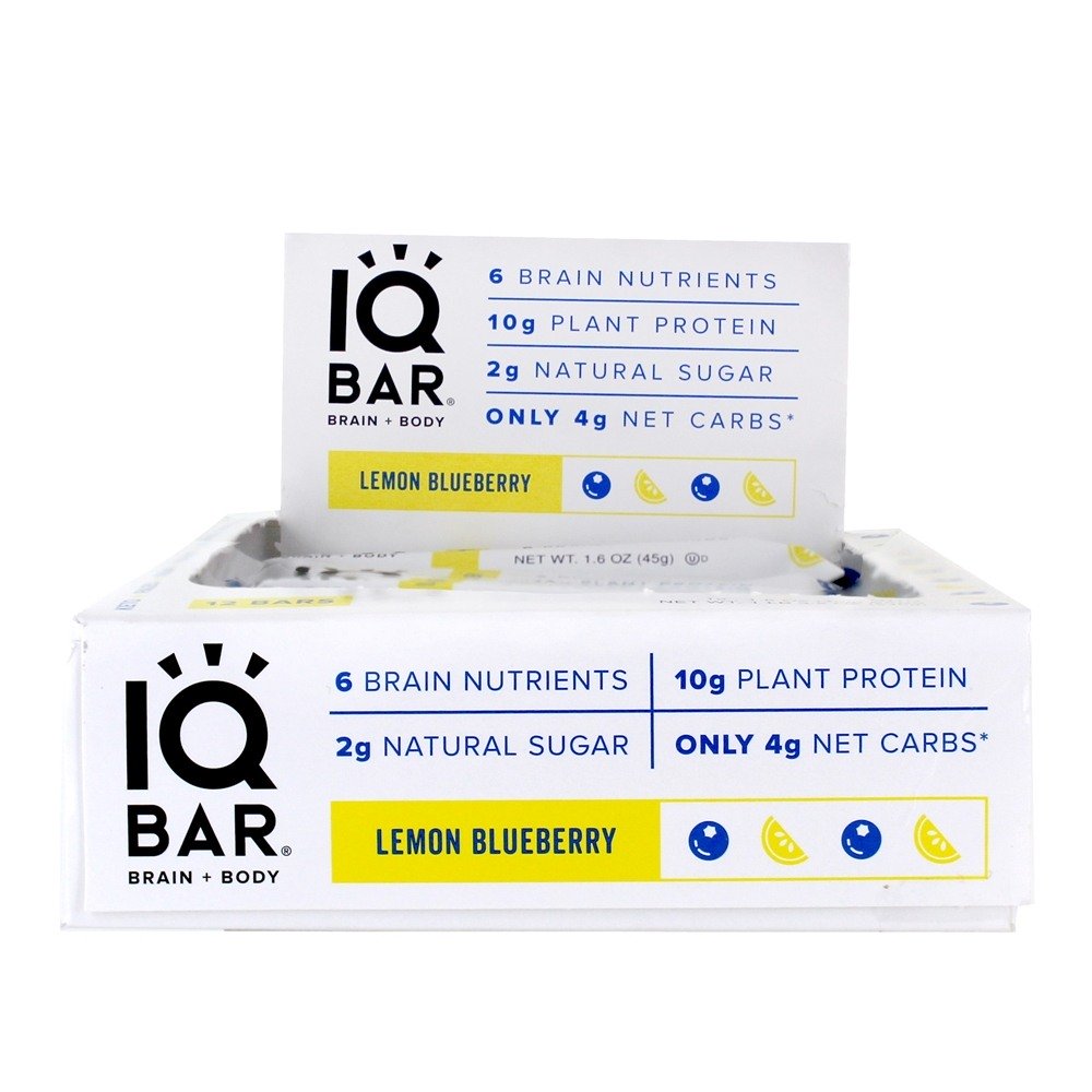 Comprar Cérebro + Barras de Corpo Caixa Lemon Blueberry - 12 Barras IQ Bar