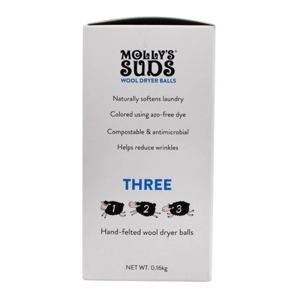 Comprar Bolas de secador de lã preta - 3 Ball (s) Molly's Suds - Imagem 4