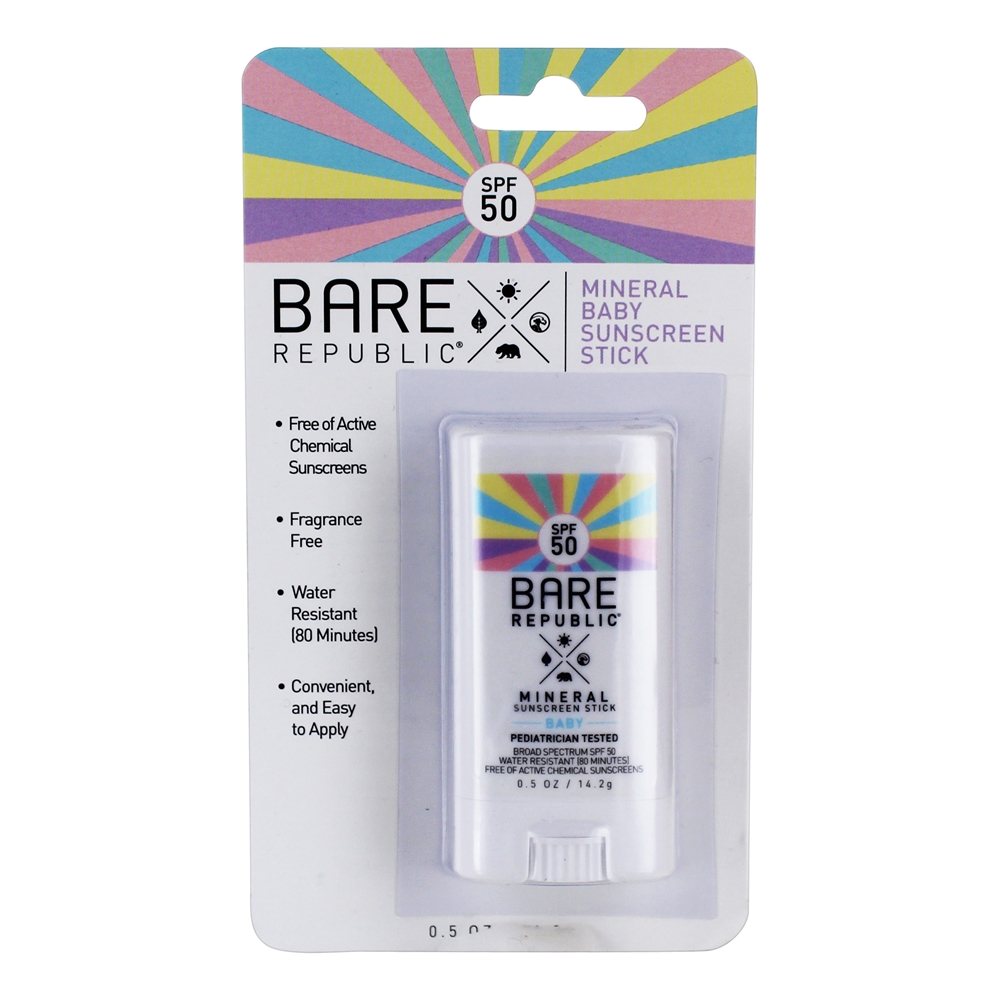 Comprar Protetor solar de bebê mineral Largo Spectrum 50 - 0.5 oz. Bare Republic