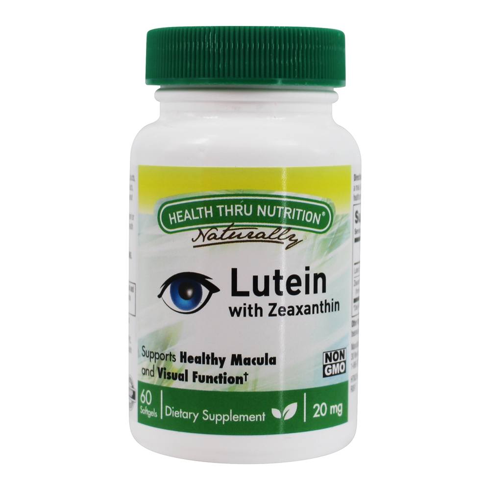 Comprar Luteína com Zeaxantina 20 mg . - 60 Softgels Health Thru Nutrition