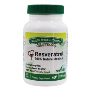 Comprar Resveratrol 100 % Natural Idêntico 100 mg . - 60 Softgels Health Thru Nutrition