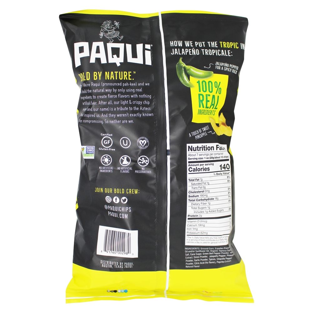 Comprar Tortilha Chips Jalapeno Tropicale - 7 oz. Paqui - Imagem 2