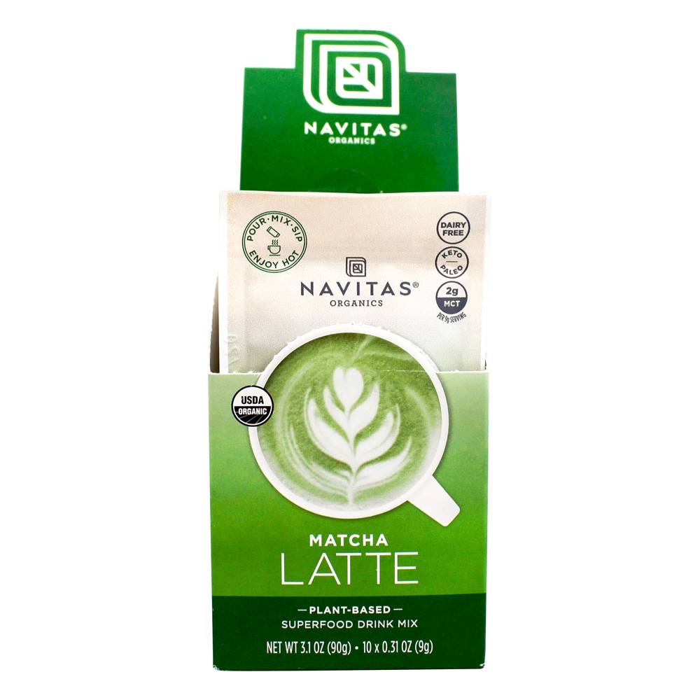 Comprar Latte Orgânico Superfood Bebida Mix Matcha - Pacote 10 Navitas Organics