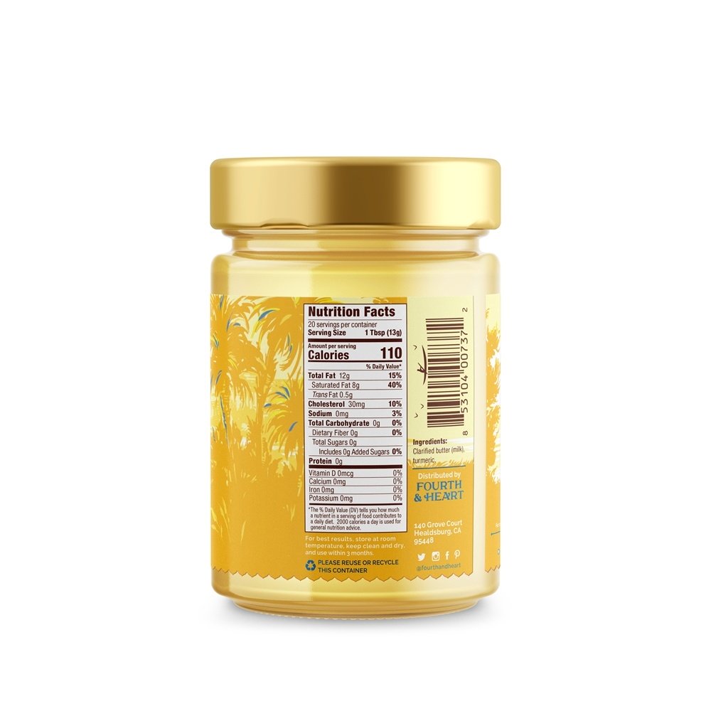 Comprar Grass-Fed Ghee Esterilizado Manteiga Açafrão - 9 oz. 4th & Heart - Imagem 2