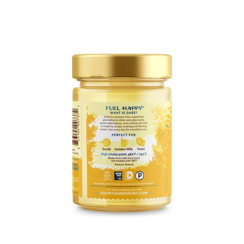 Comprar Grass-Fed Ghee Esterilizado Manteiga Açafrão - 9 oz. 4th & Heart - Imagem 3