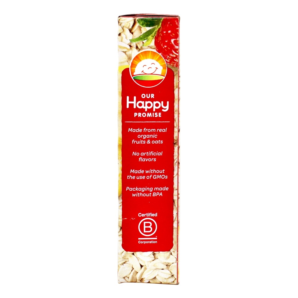 Comprar Happy Tot Organic Superfoods Bar de aveia sem glúten Bananas, Morangos e Manteiga de Girassol - 5 Barras Happy Family - Imagem 3