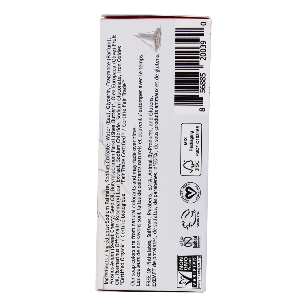 Comprar Francês Milled Vegetable Bar Soap Cherry Blossom - 6 oz. South of France - Imagem 3