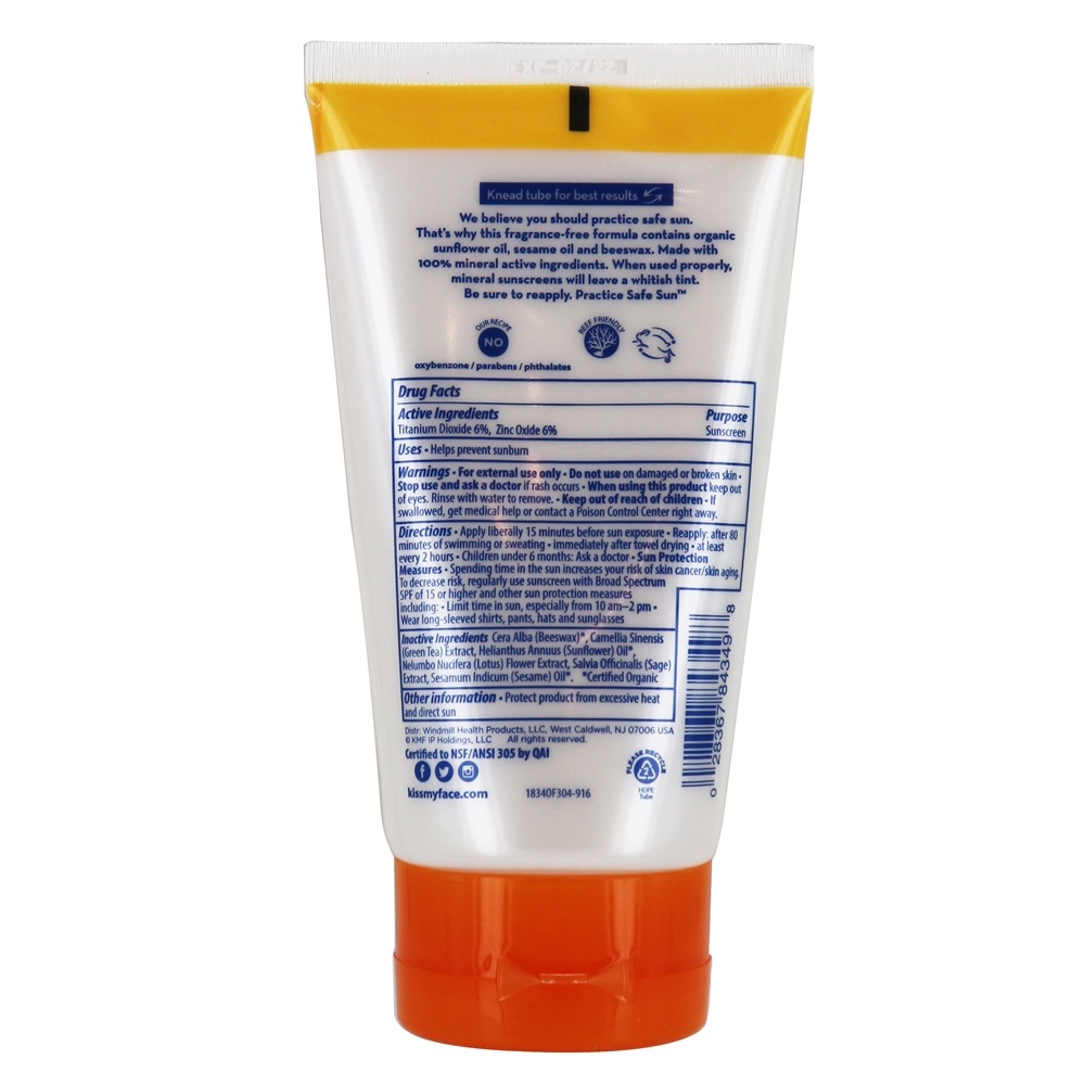Comprar Loção Protetor Solar Puramente Mineral 30 SPF - 3.4 fl. oz. Kiss My Face - Imagem 2