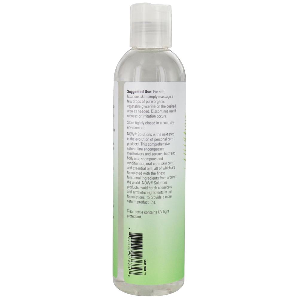 Comprar NOW Solutions Glicerina Vegetal Orgânica 100 % Pure Cuidados com a pele versáteis - 8 fl. oz. NOW Foods - Imagem 3