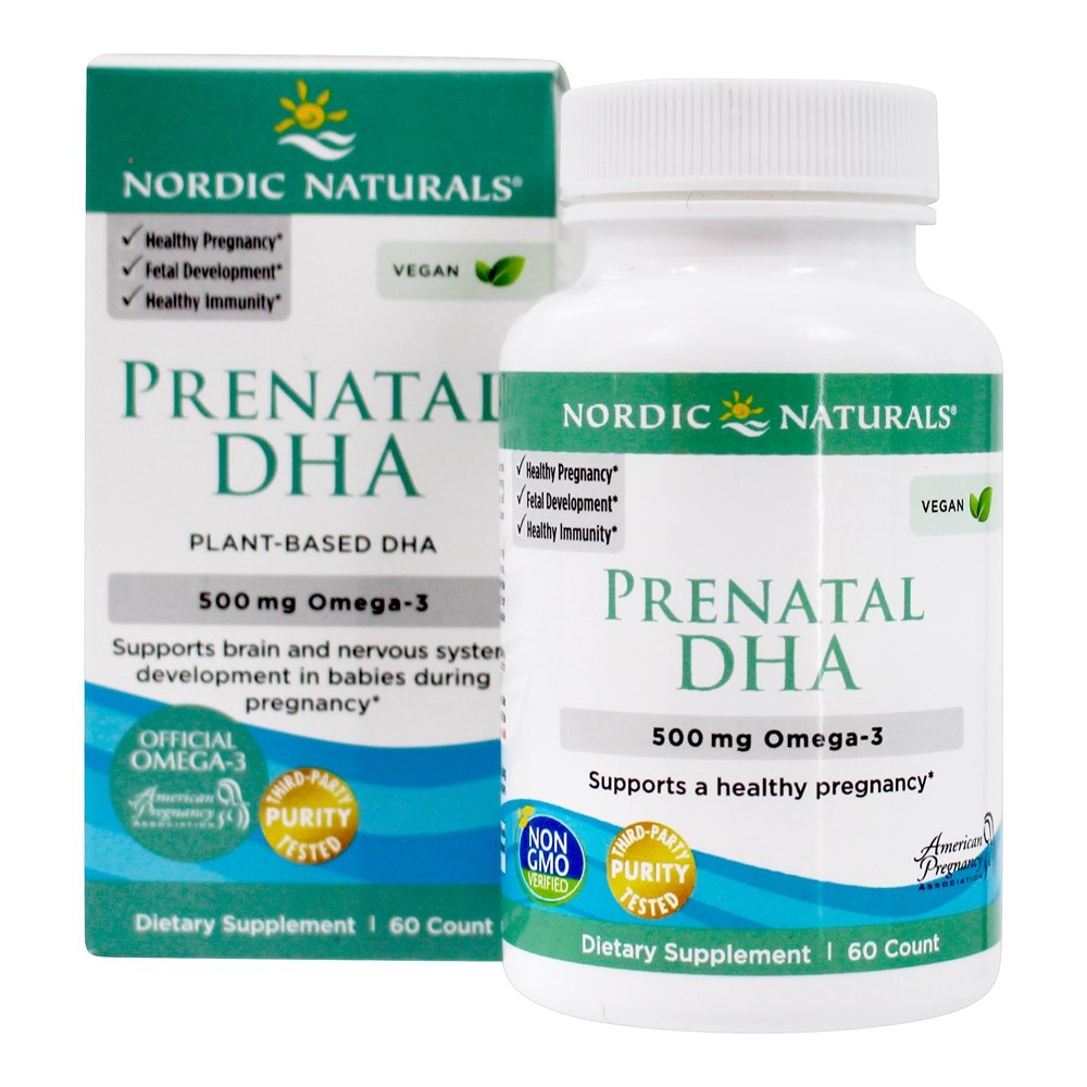 Comprar DHA pré-natal à base de vegetais Vegan Omega - 3 500 mg . - 60 Softgels Nordic Naturals