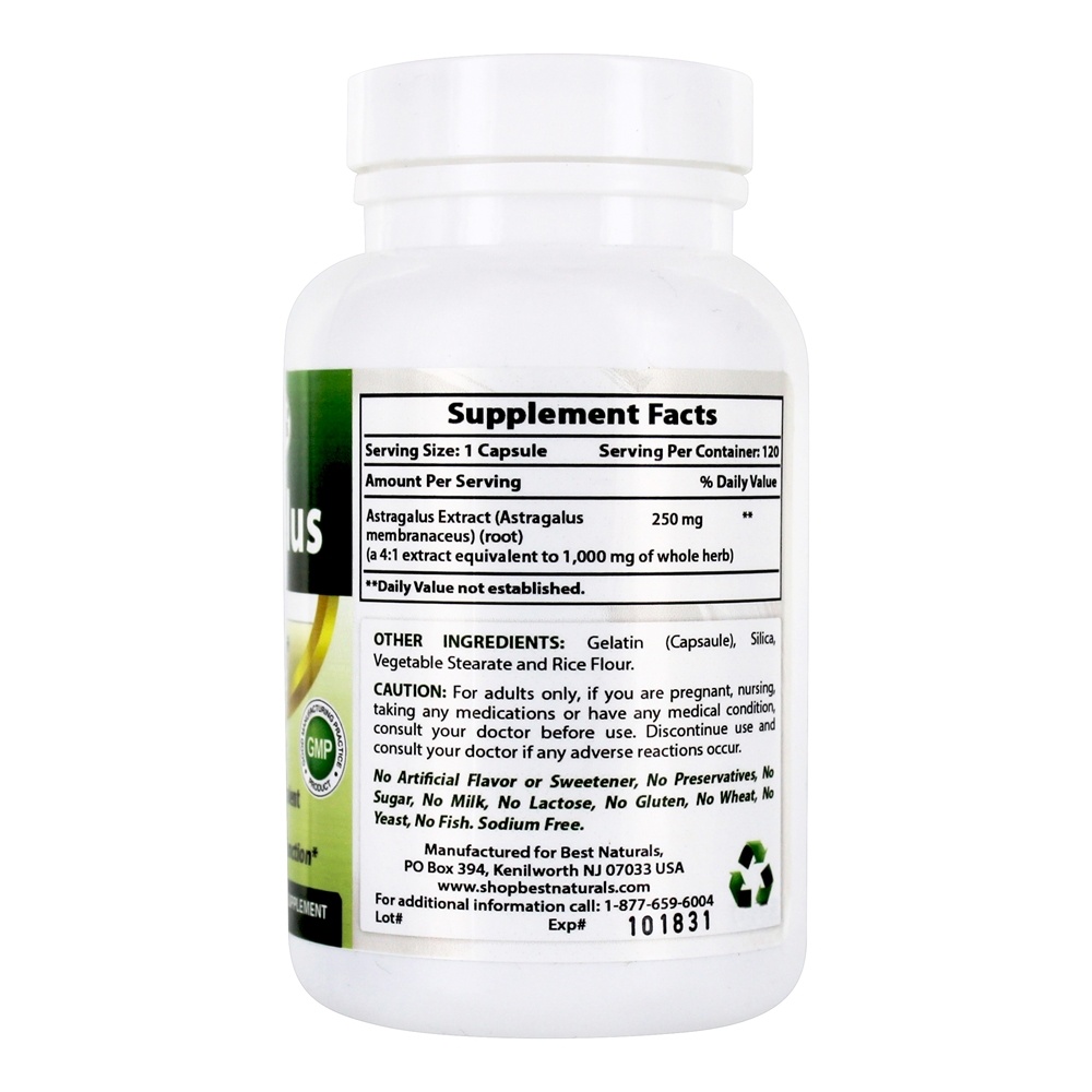 Comprar Suporte Imunológico do Astrágalo 1000 mg . - Cápsulas 120 Best Naturals - Imagem 2