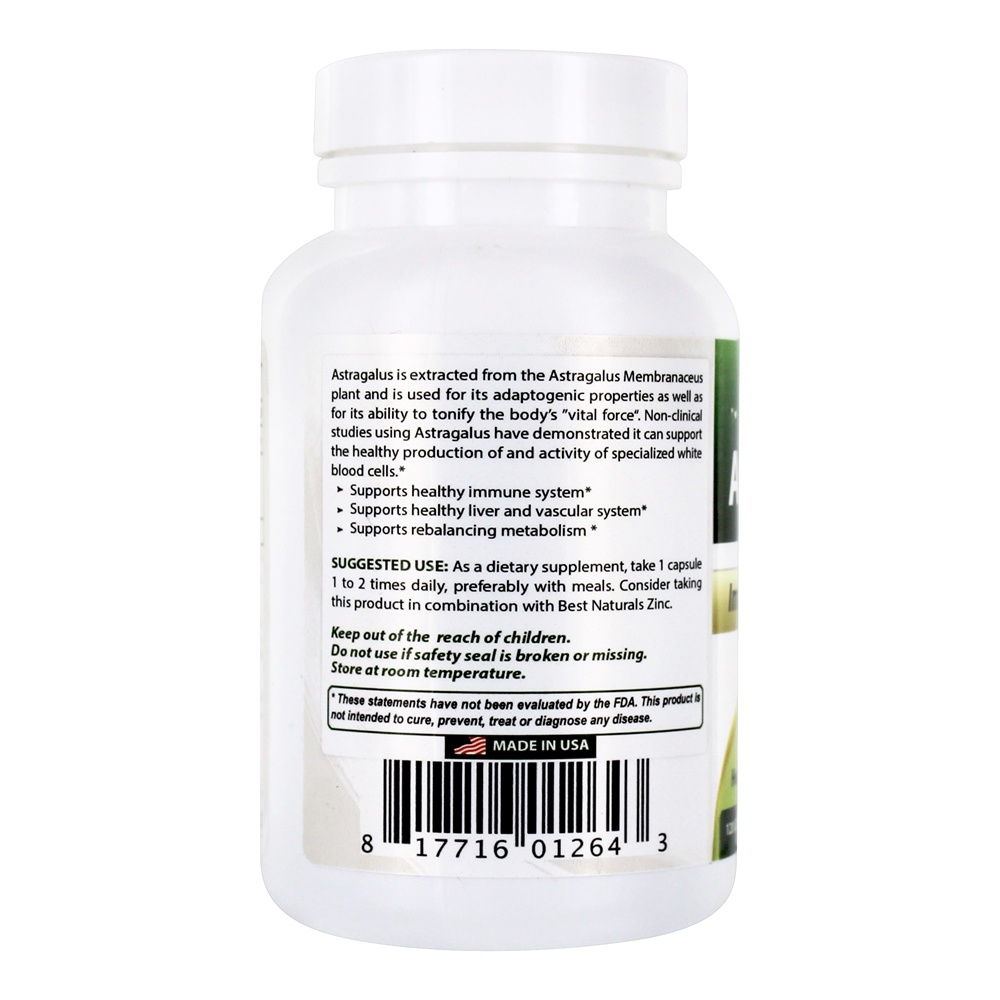 Comprar Suporte Imunológico do Astrágalo 1000 mg . - Cápsulas 120 Best Naturals - Imagem 3