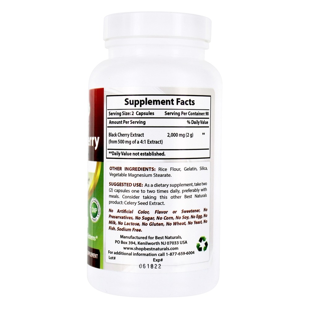 Comprar Fórmula Antioxidante da Black Cherry Nature - Cápsulas 180 Best Naturals - Imagem 3