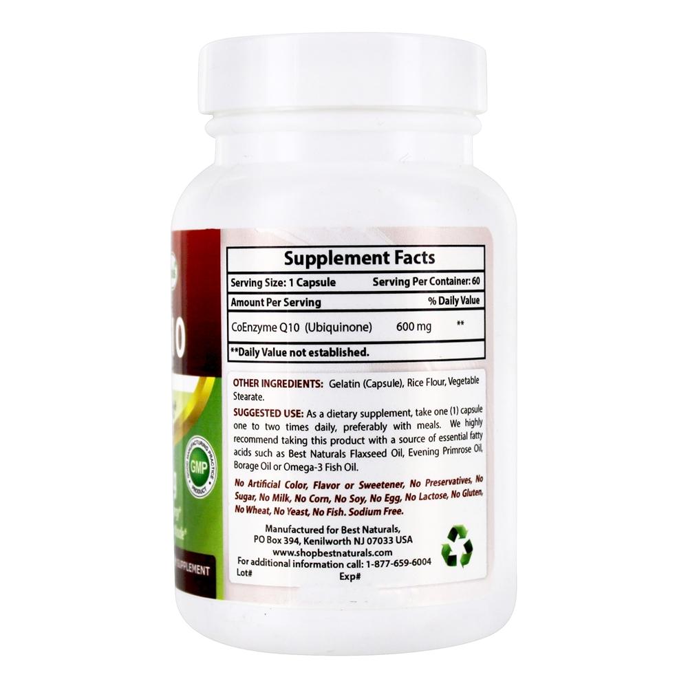 Comprar Fórmula de saúde cardiovascular CoQ10 600 mg . - Cápsulas 60 Best Naturals - Imagem 2