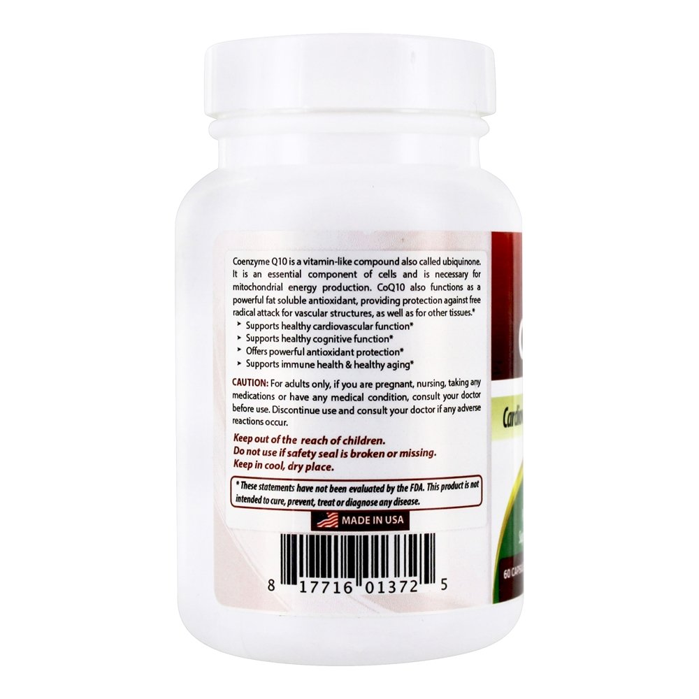 Comprar Fórmula de saúde cardiovascular CoQ10 600 mg . - Cápsulas 60 Best Naturals - Imagem 3