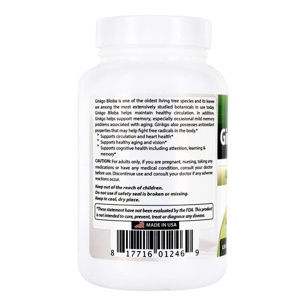 Comprar Ginkgo Biloba Cognitivo Health Support 120 mg . - Cápsulas 120 Best Naturals - Imagem 3