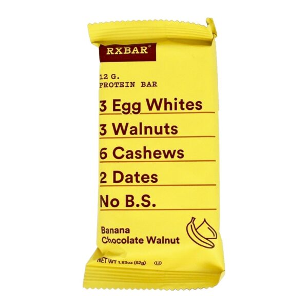Comprar Proteína Bar Box Banana Noz De Chocolate - 12 Barras RXBAR - Imagem 4