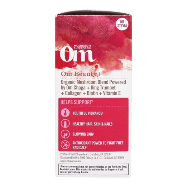 Comprar Beleza + Cogumelo Superfood Bebida Mix Morango Limonada - 10 Pacote (s) de Bastão Om - Imagem 4