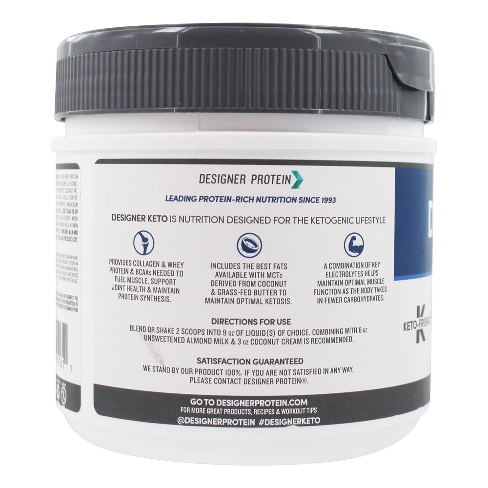 Comprar Designer Keto Proteína Pure Pó Baunilha - 12 oz. Designer Protein - Imagem 3