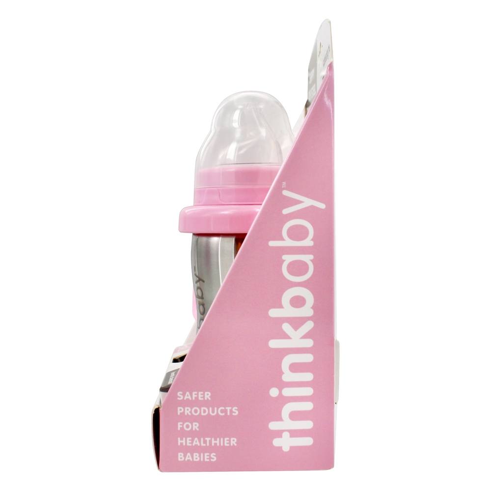 Comprar Sippy do Steel Cup Spout Trainer Estágio C 9 para 36 meses Pink - 9 oz. Thinkba - Imagem 3