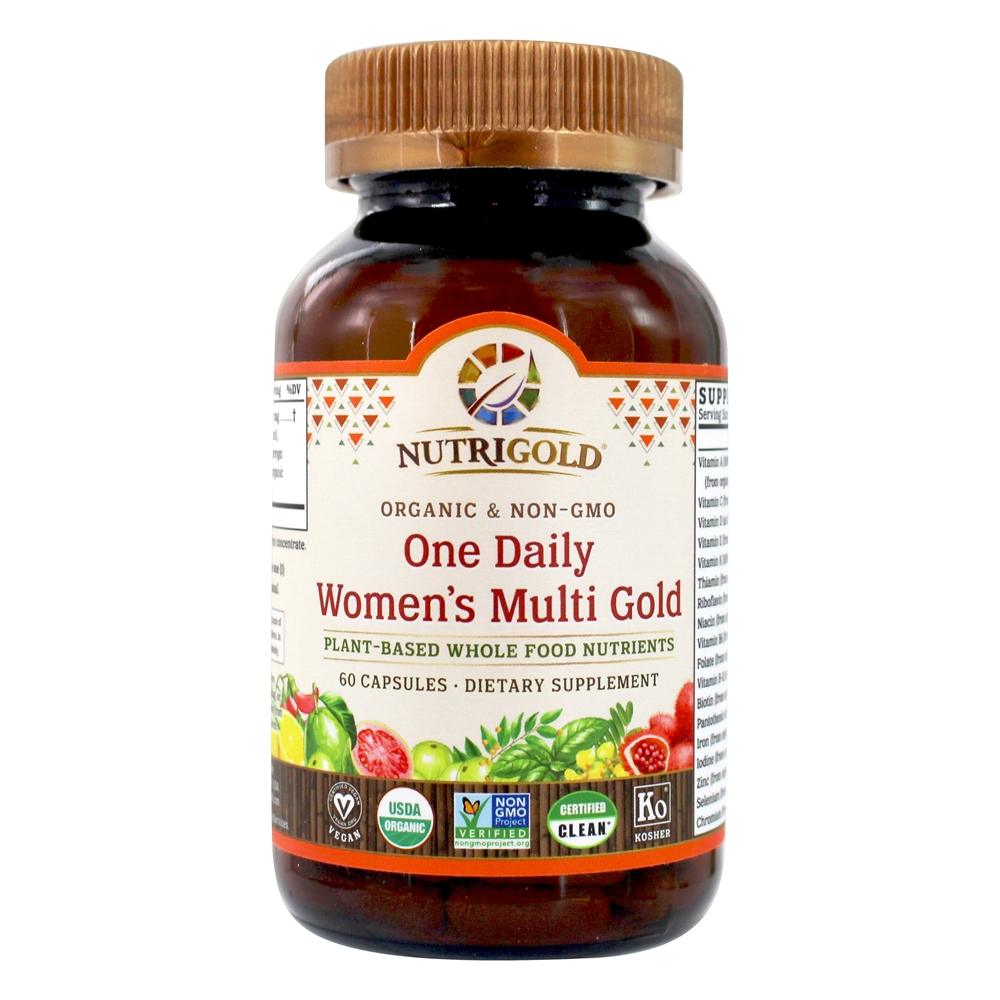 Comprar Um dia inteiro Multi-Nutrientes Nutricionais Baseados em Plantas de Ouro Feminino - Cápsulas 60 Nutrigold