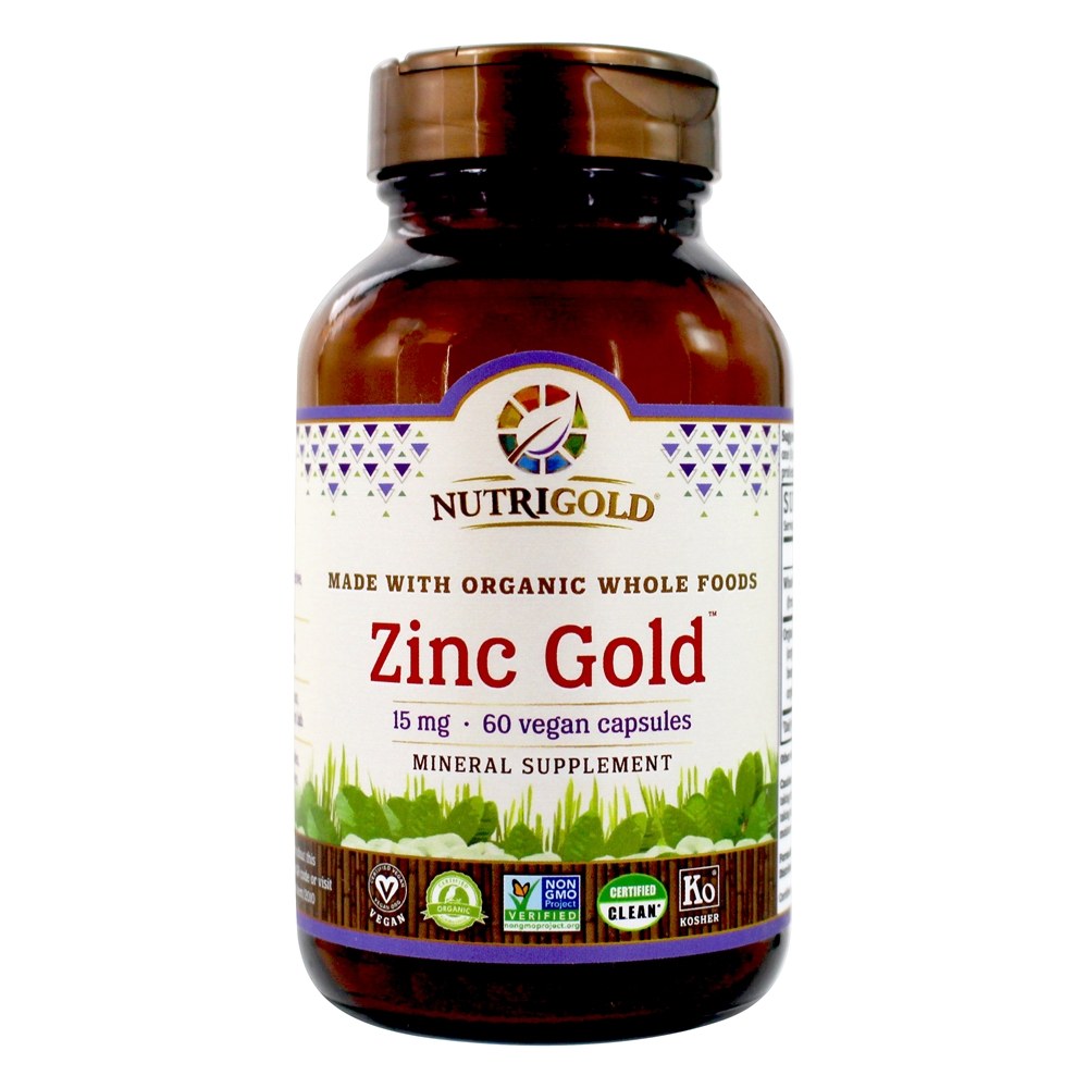Comprar Alimentos mg Orgânicos de Zinco e Ouro 15 . - Cápsulas Vegan 60 Nutrigold