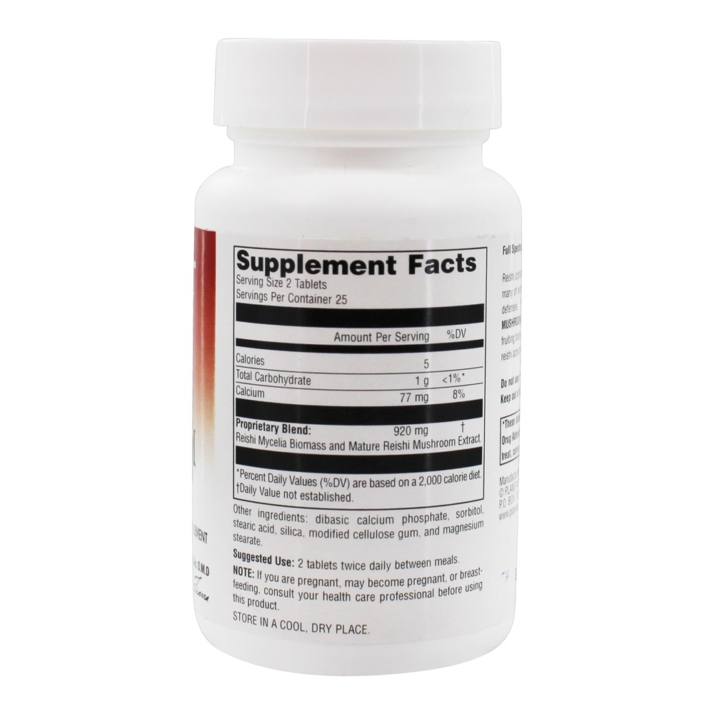 Comprar Full Spectrum Suporte cogumelo botânico cogumelo Reishi 460 mg . - 50 Tablets Planetary Herbals - Imagem 2