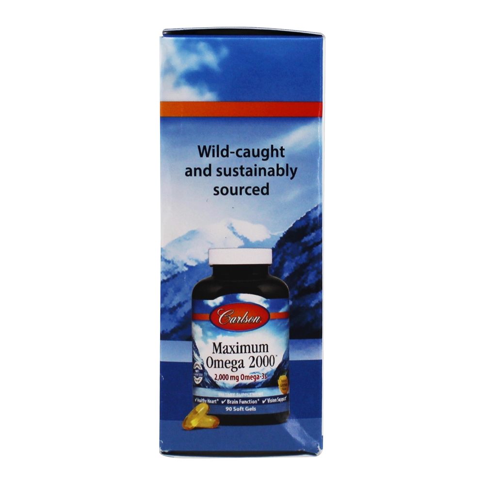 Comprar Omega 2000 Pacote de viagem Natural Lemon 2000 mg . - 30 Softgels Carlson Labs - Imagem 3
