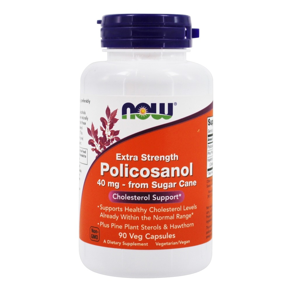 Comprar Suporte para Colesterol de Força Extra Policosanol - 90 Cápsula (s) vegetal (s) NOW Foods