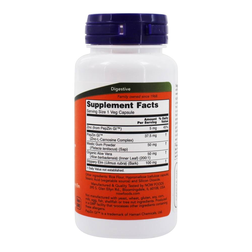 Comprar Gastro Comfort com PepZin GI Digestivo Health Support - Cápsulas NOW Foods 60 NOW Foods - Imagem 2