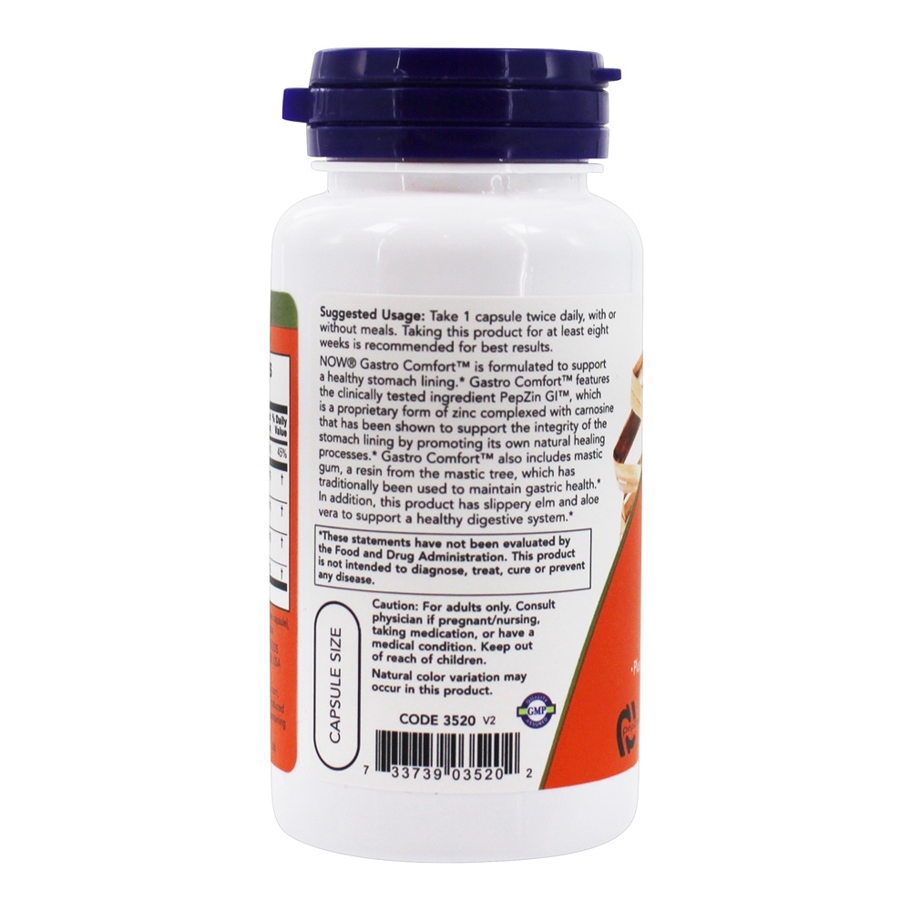 Comprar Gastro Comfort com PepZin GI Digestivo Health Support - Cápsulas NOW Foods 60 NOW Foods - Imagem 3