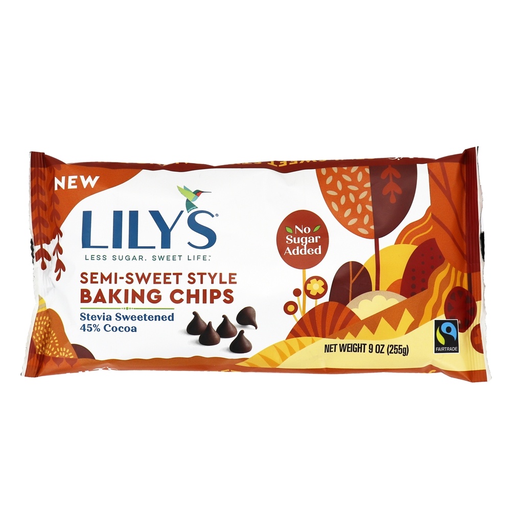 Comprar Stevia Sweetened Baking Chips 45 % Cacau Semi Doce De Chocolate - 9 oz. Lily's