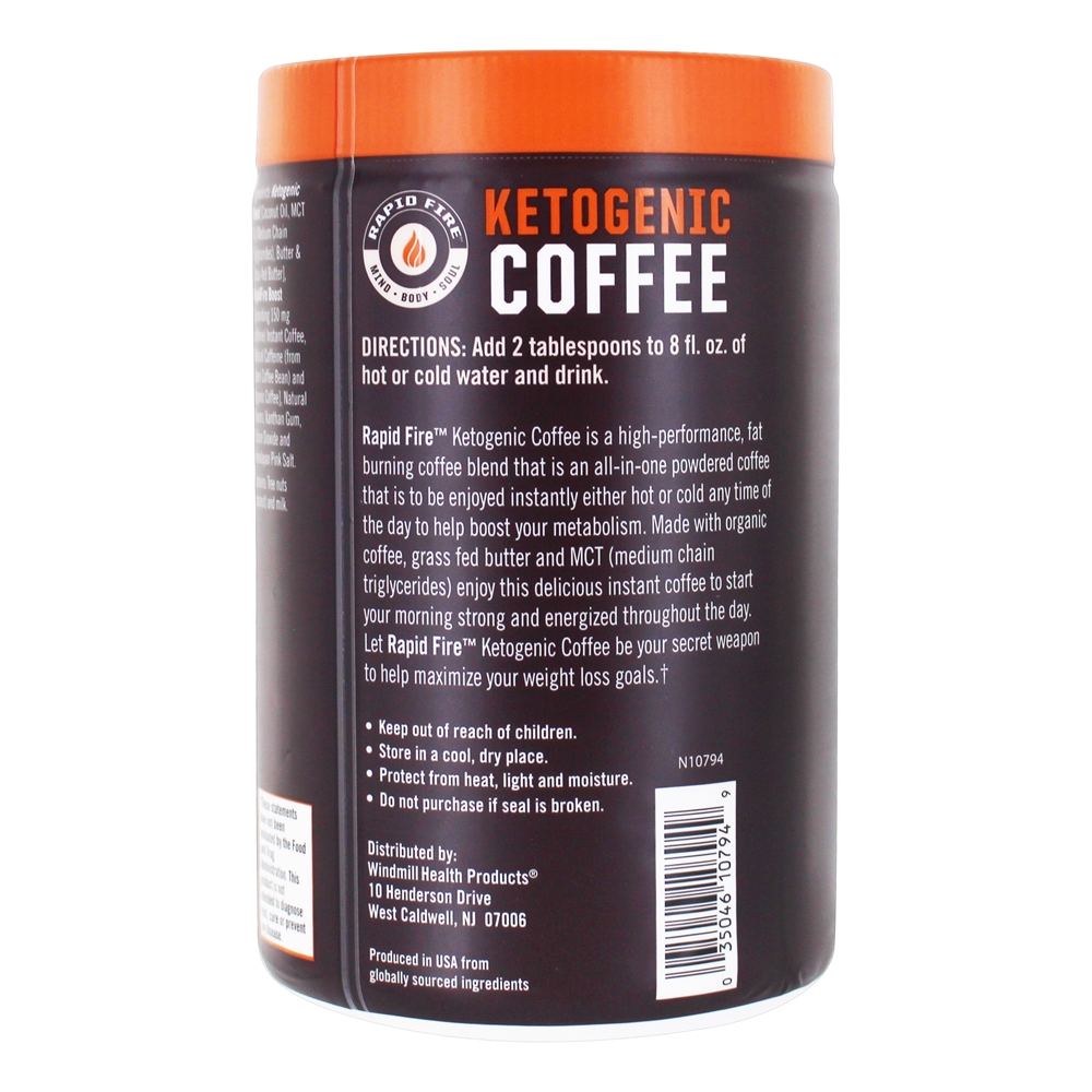 Comprar Café Cetogênico Avelã Em Pó De Café Instantâneo - 7.93 oz. Rapid Fire - Imagem 3