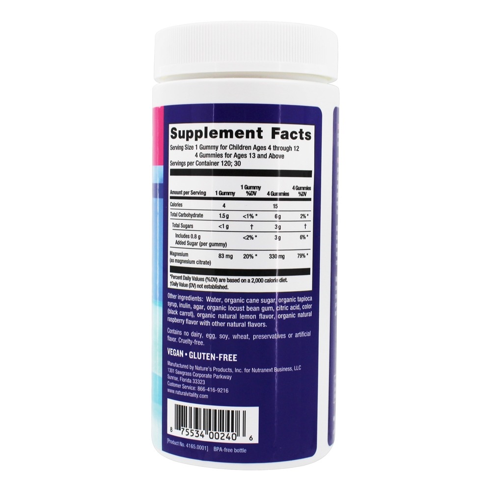 Comprar Calmo Anti-Stress Gummies Framboesa-Limão - 120 Gummies Natural Vitality - Imagem 2