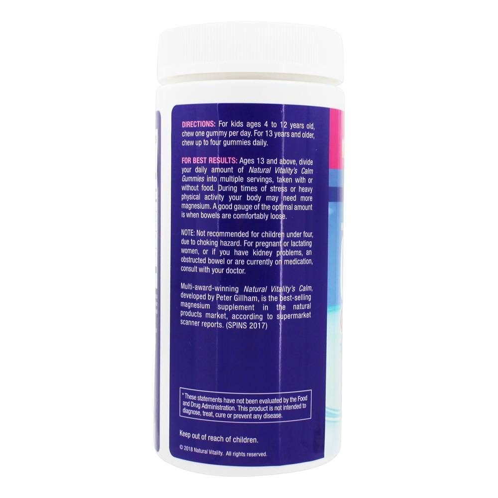 Comprar Calmo Anti-Stress Gummies Framboesa-Limão - 120 Gummies Natural Vitality - Imagem 3