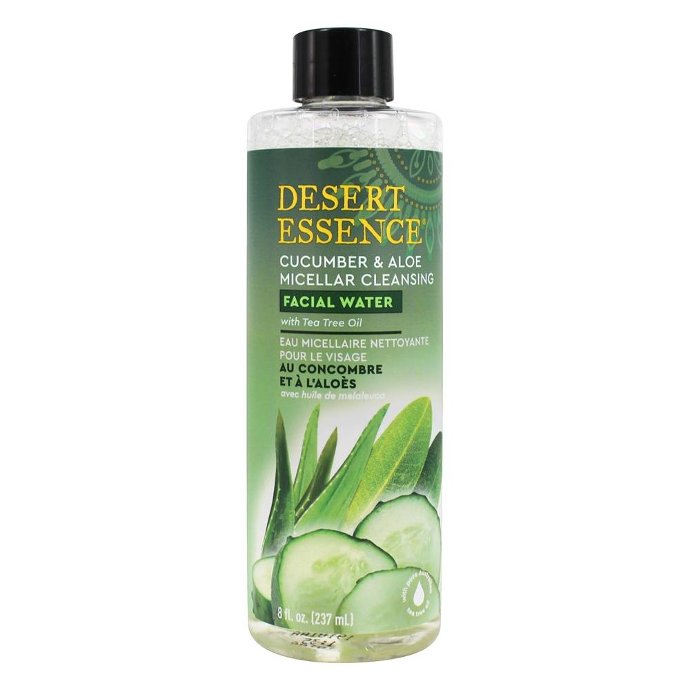Comprar Pepino e Aloe Micellar Limpeza de Água Facial com Tea Tree Oil - 8 fl. oz. Desert Essence