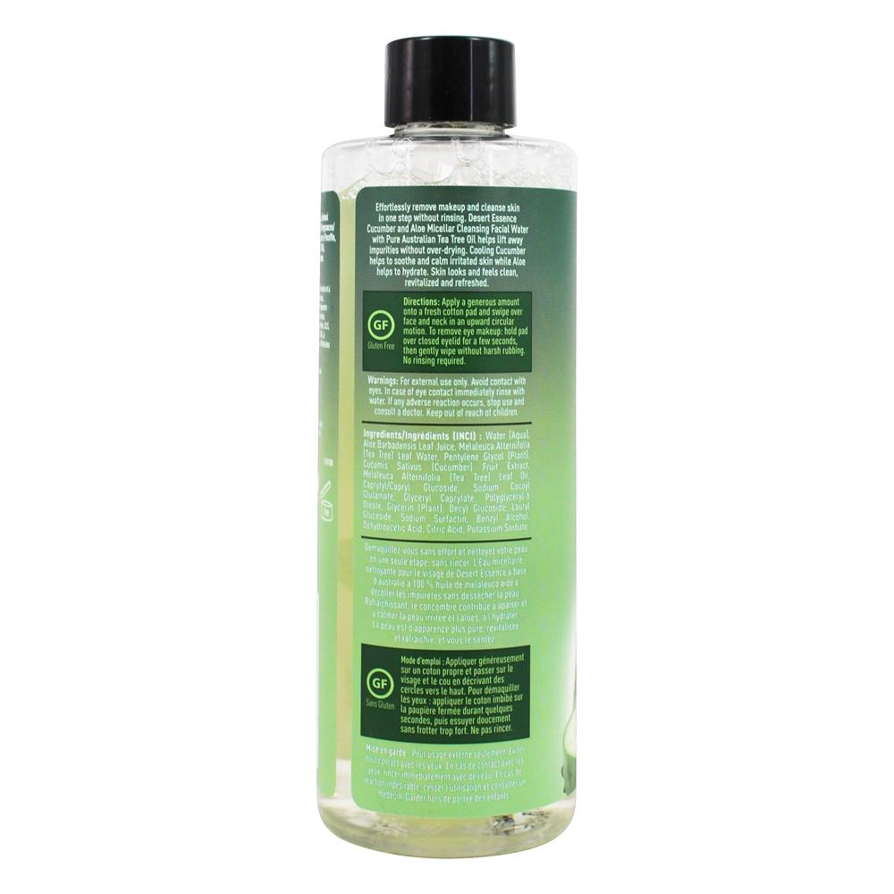 Comprar Pepino e Aloe Micellar Limpeza de Água Facial com Tea Tree Oil - 8 fl. oz. Desert Essence - Imagem 2