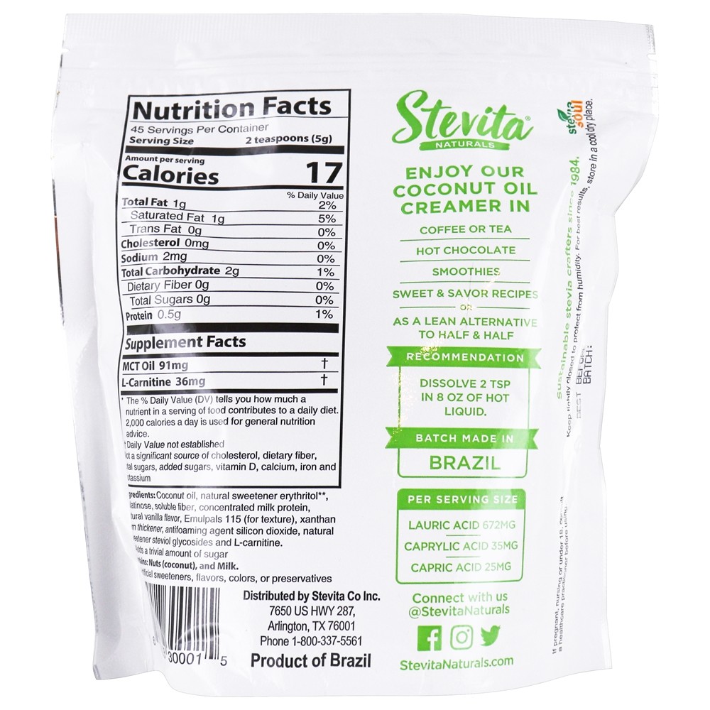 Comprar Óleo de coco em pó desnatadeira original - 8 oz. Stevita - Imagem 2