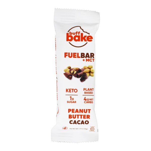 Comprar Combustível Keto + MCT Bar Box Manteiga De Amendoim Cacao - 12 Barras Buff Bake - Imagem 4