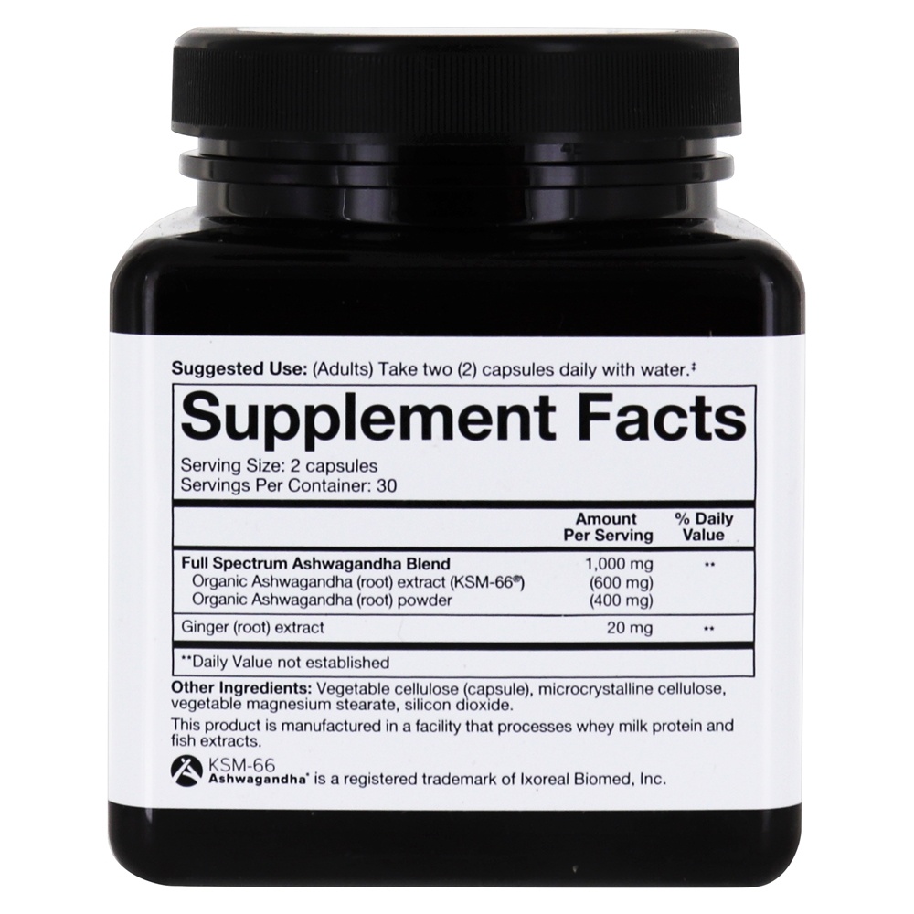 Comprar Suporte a Ashwagandha Calm & Clarity 1000 mg . - Cápsulas vegetarianas 60 Youtheory - Imagem 2