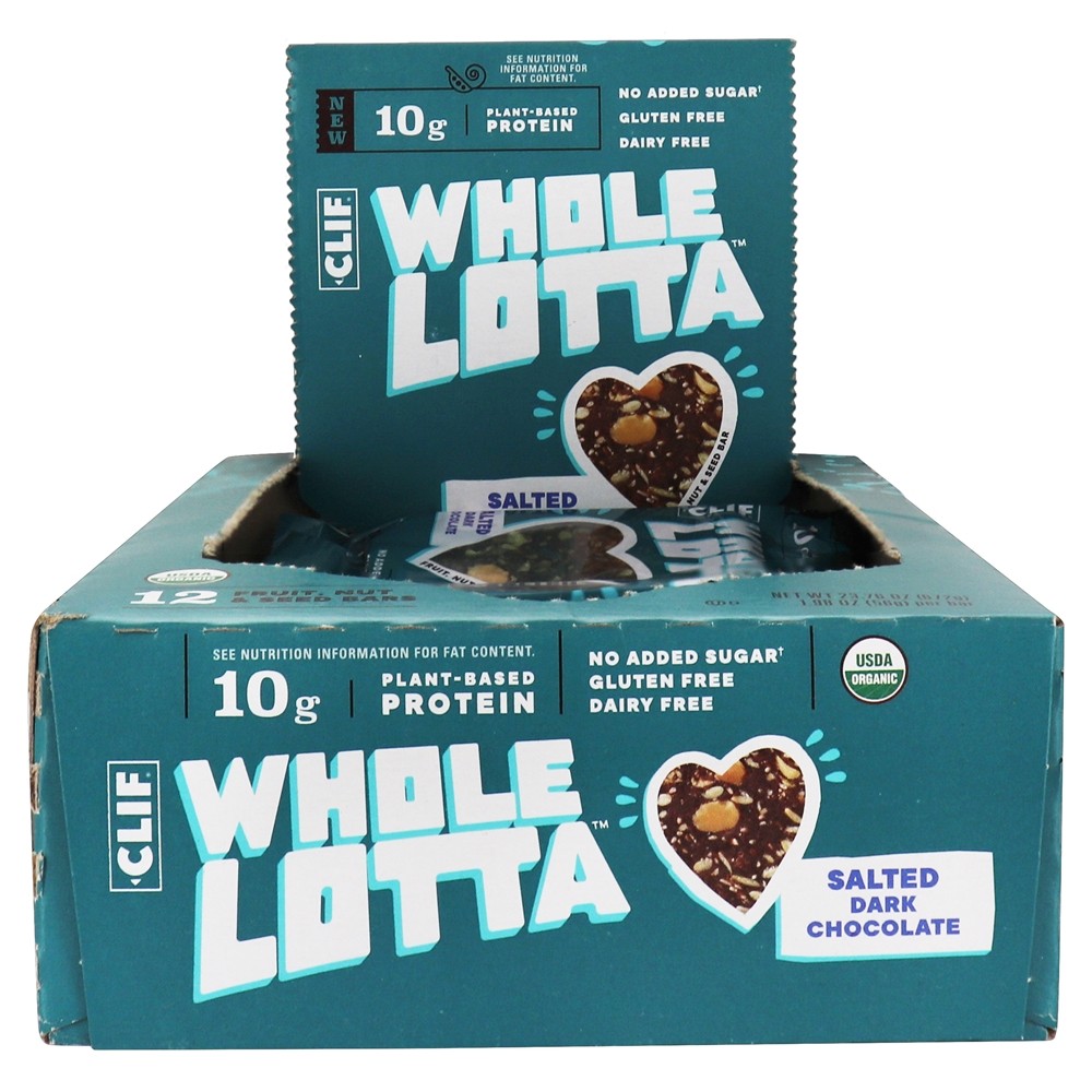 Comprar Whole Lotta Frutas Orgânicas, Nozes & Semente De Barras De Caixa De Chocolate Preto Salgado - 12 Barras Clif Bar