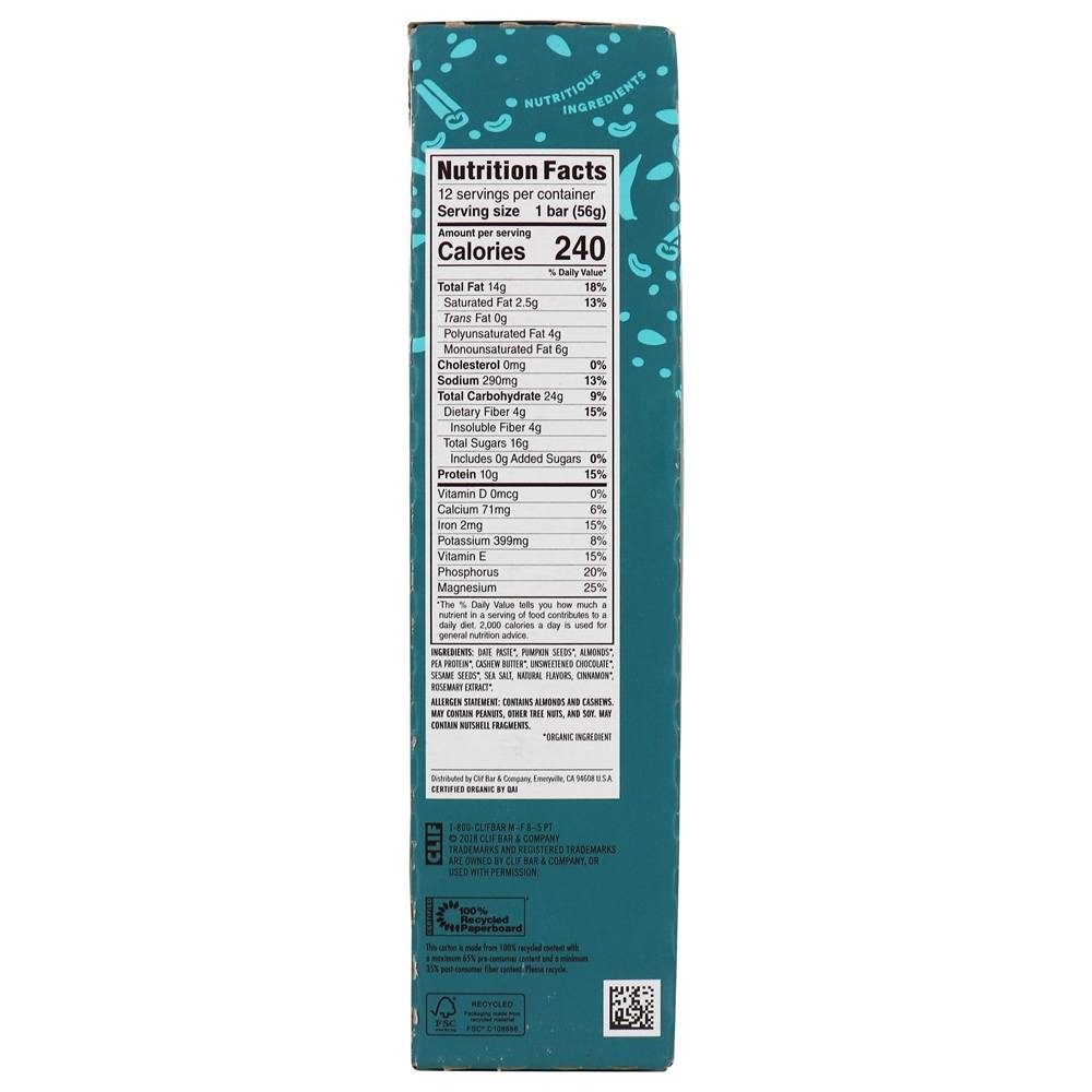 Comprar Whole Lotta Frutas Orgânicas, Nozes & Semente De Barras De Caixa De Chocolate Preto Salgado - 12 Barras Clif Bar - Imagem 2