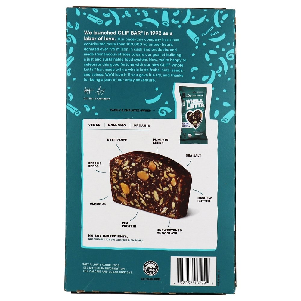 Comprar Whole Lotta Frutas Orgânicas, Nozes & Semente De Barras De Caixa De Chocolate Preto Salgado - 12 Barras Clif Bar - Imagem 3