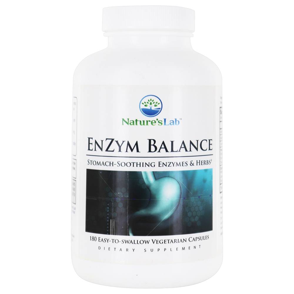 Comprar EnZym Balance Enzymes Calmantes Balance Estômago e Suporte Digestivo a Ervas - Cápsulas vegetarianas 180 Nature's Lab