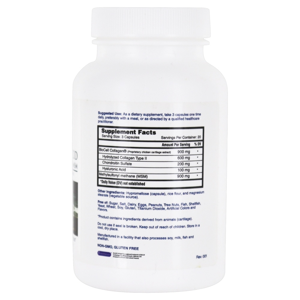 Comprar Ácido Hialurônico com BioCell Collagen & MSM - Cápsulas vegetarianas 60 Nature's Lab - Imagem 2